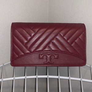 NWT Tory Burch Alexa Flat Wallet Crossbody